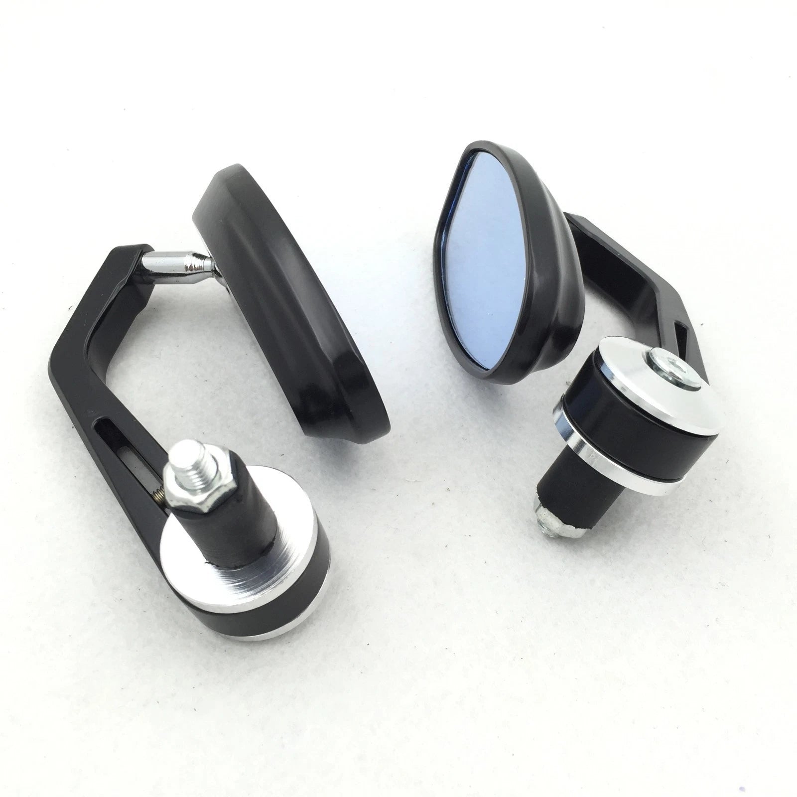 Bar End Side Rearview Mirrors for Universal Motorcycle (7/8" 22mm)