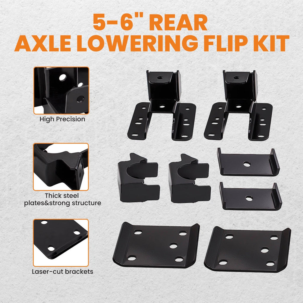 5-6" Axle Lowering Flip Kit for Chevy Silverado 1500 (2007–2020)