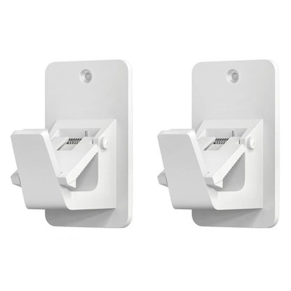 Set of 4 No Drill Curtain Rod Brackets for Kitchen Bathroom Bedroom