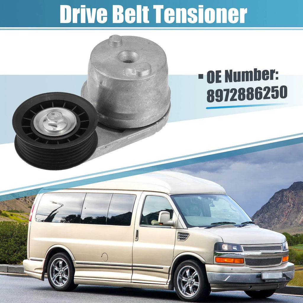 Belt Tensioner Pulley Assembly Replacement for Chevrolet Express 2500 (2006–2016)