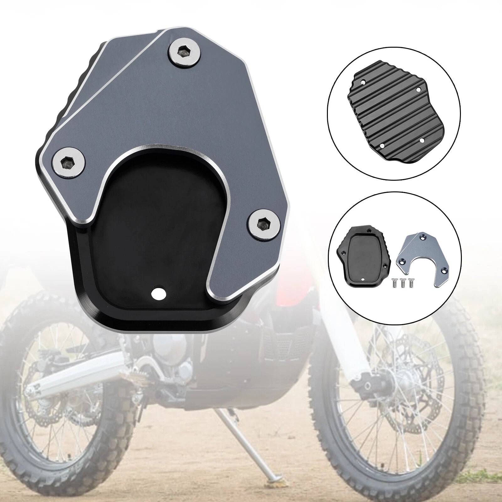 Kickstand Enlarger Plate Pad for Honda CRF250L (2017–2020)