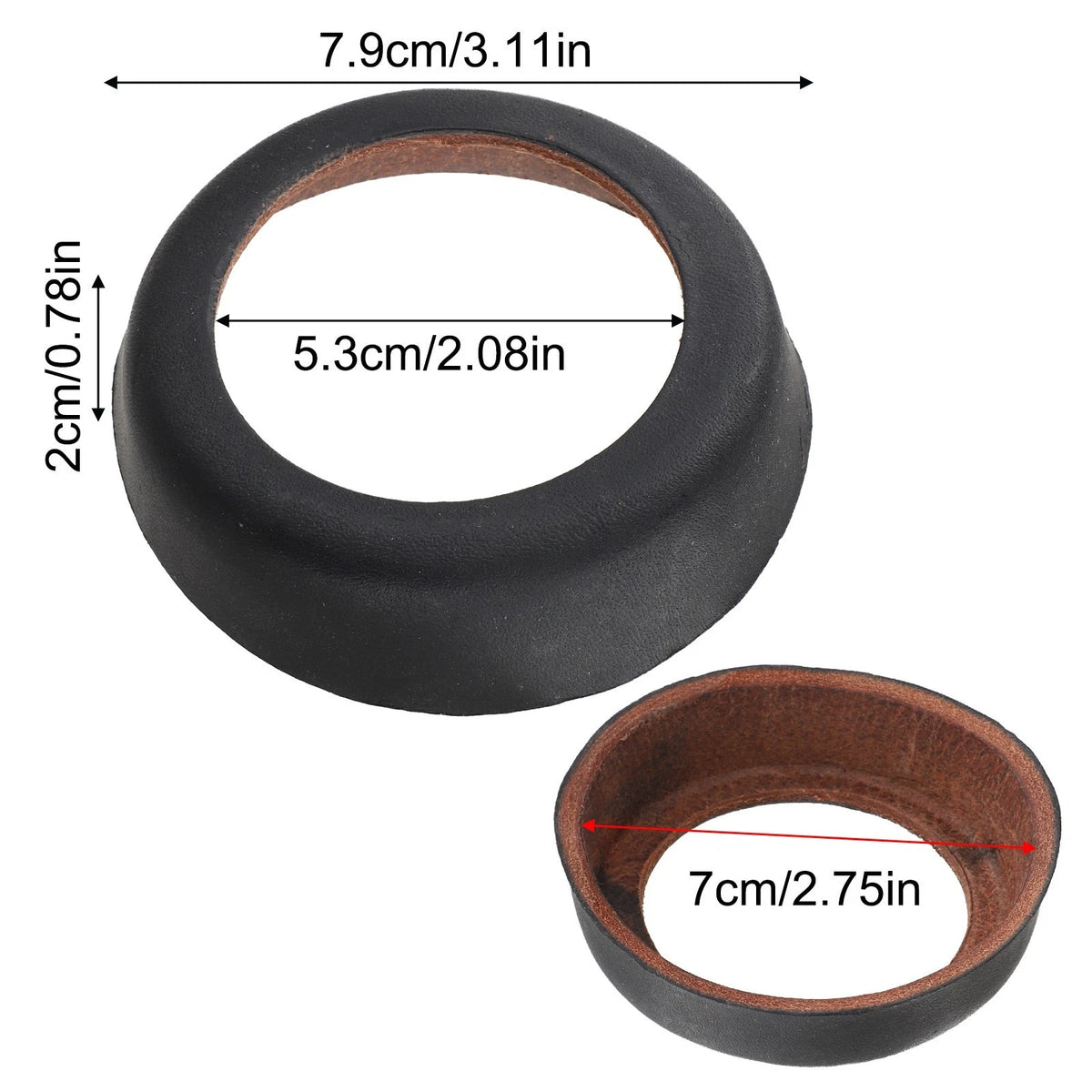 Set of 2 Leather Cuff Pumps for Model 75 Enhances Water Flow