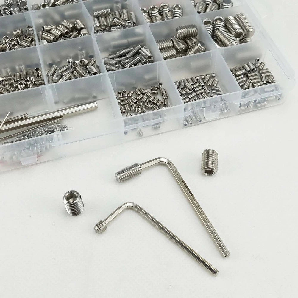 Flat End Set Screws for Workshop Use (304 Stainless Steel)