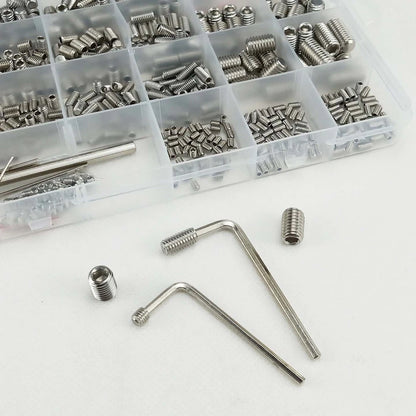 Flat End Set Screws for Workshop Use (304 Stainless Steel)