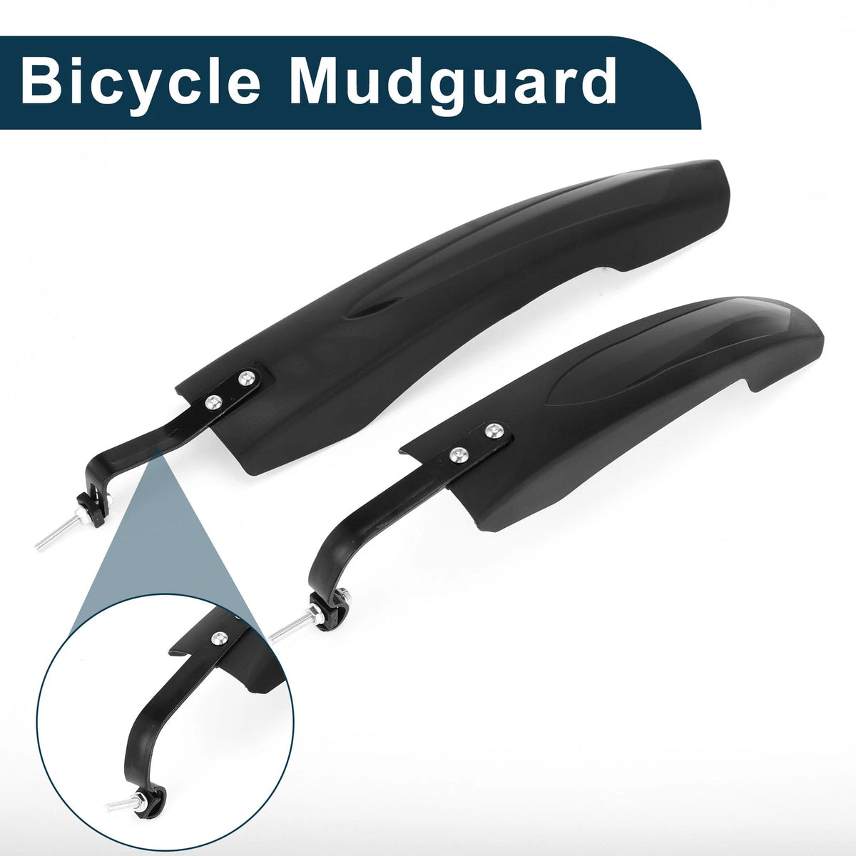 MTB Bicycle Mudguard Front Rear Set for Road Bike (13.19–17.91 in)