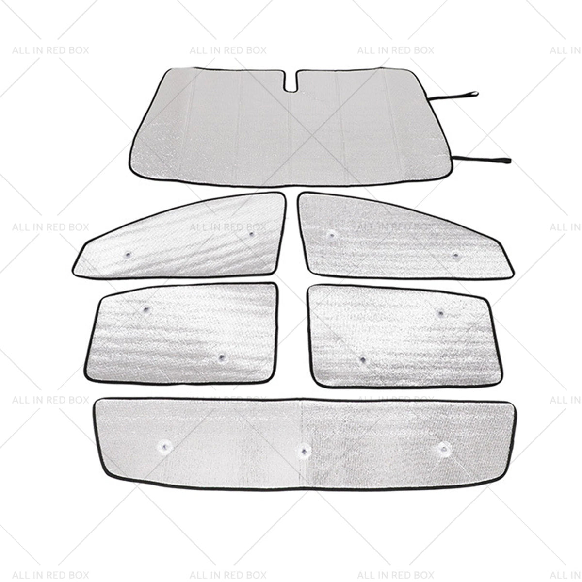 6x Car Sunshade Window Visor for Ford Ranger (2015–2024)