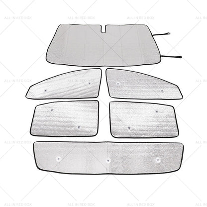 6x Car Sunshade Window Visor for Ford Ranger (2015–2024)