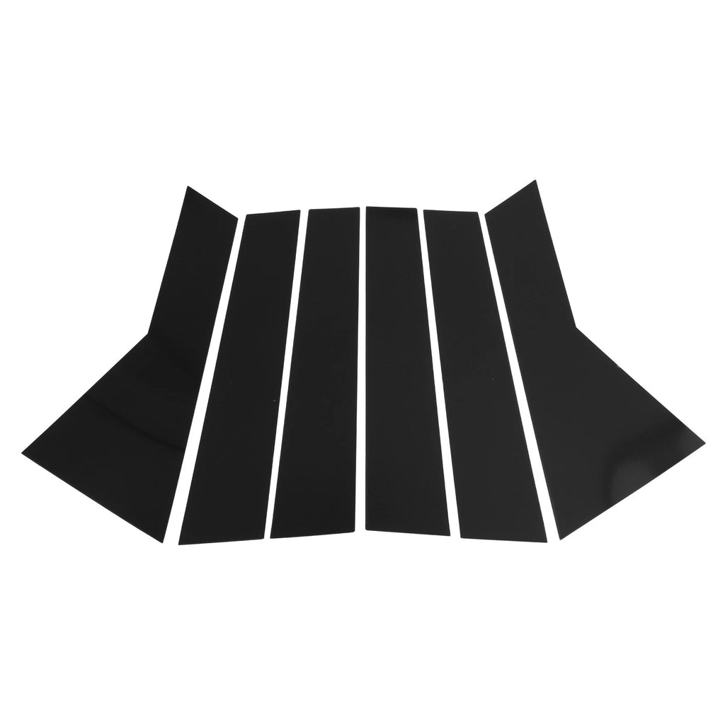 6 Pcs Pillar Window Trim Replacement for Chevy Captiva (2019–2023) Black