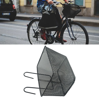Folding Bike Basket for Convenient Installation on Handlebars