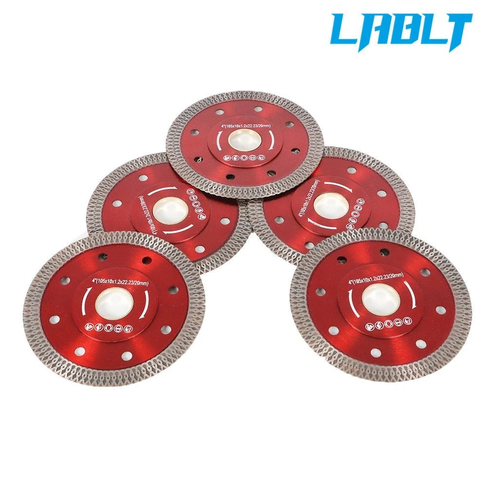 5X 4" Diamond Porcelain Saw Blades for Ceramic Cutting Disc Wheels