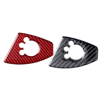 Interior Door Lock Button Cover Trim for Audi TT TTRS (2008–2014) Carbon Fiber
