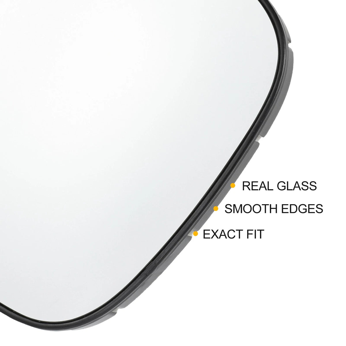 Left Side White Mirror Glass for Citroen Berlingo (2018–2023)