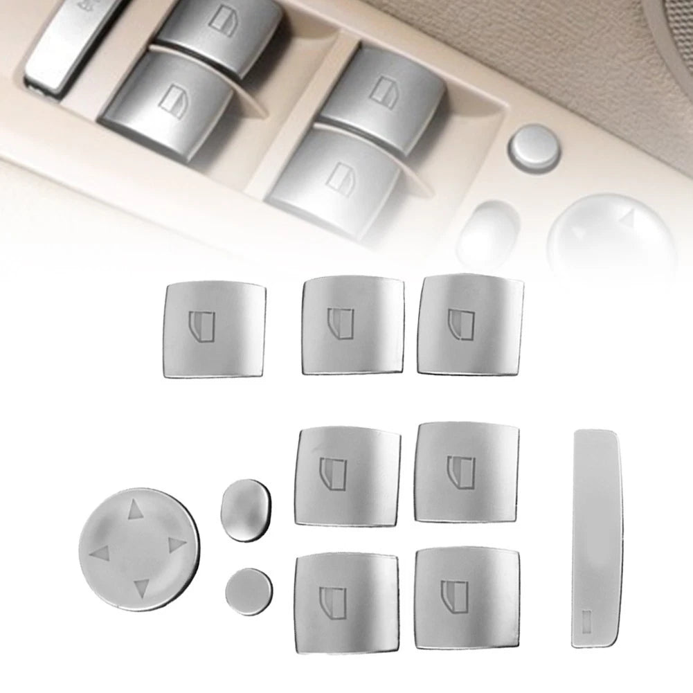 Silver Switch Button Cover Trim for BMW 3 Series X6 E70 E71 E84 E90