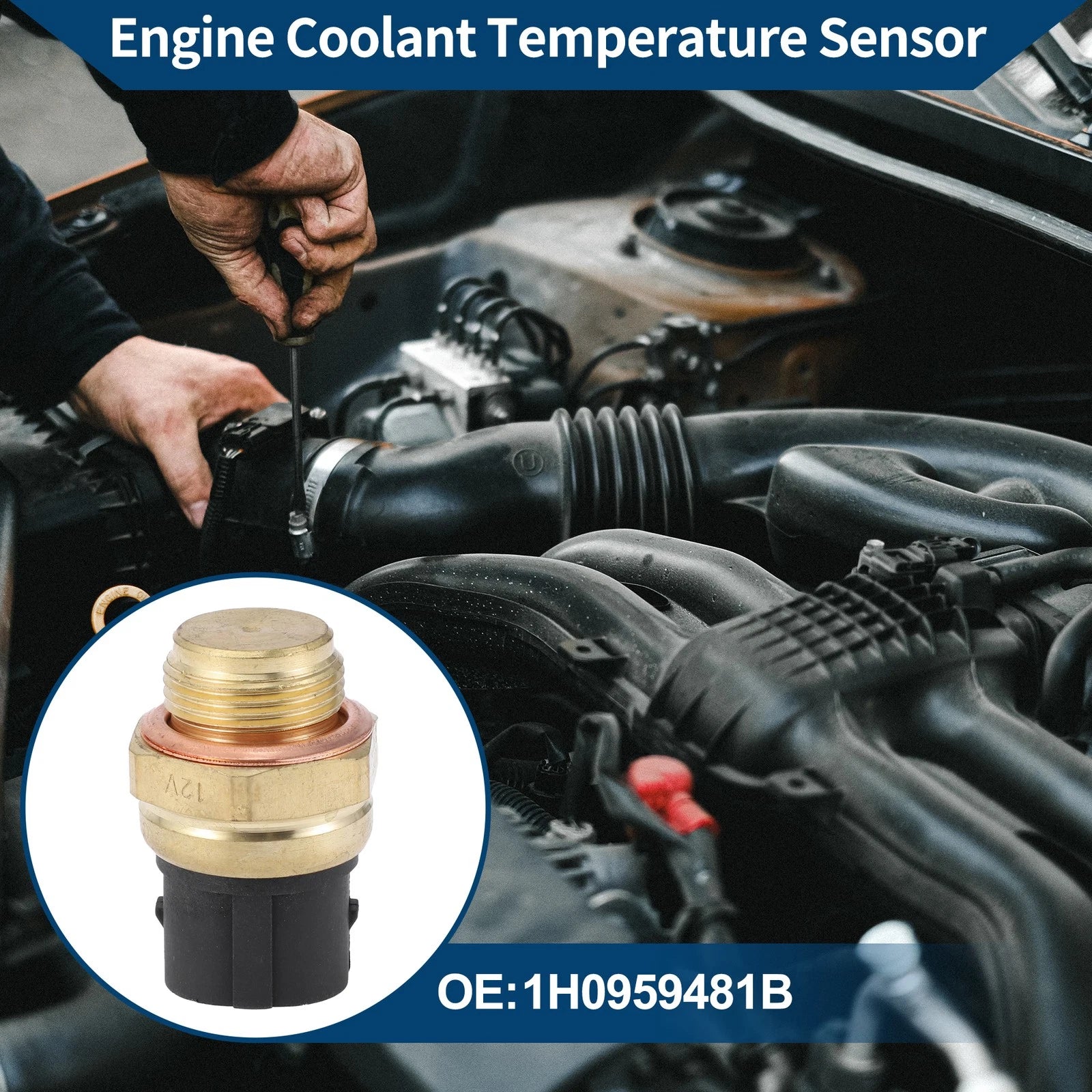 Engine Coolant Temperature Sensor No. 1H0959481B for Audi TT (2000–2002)