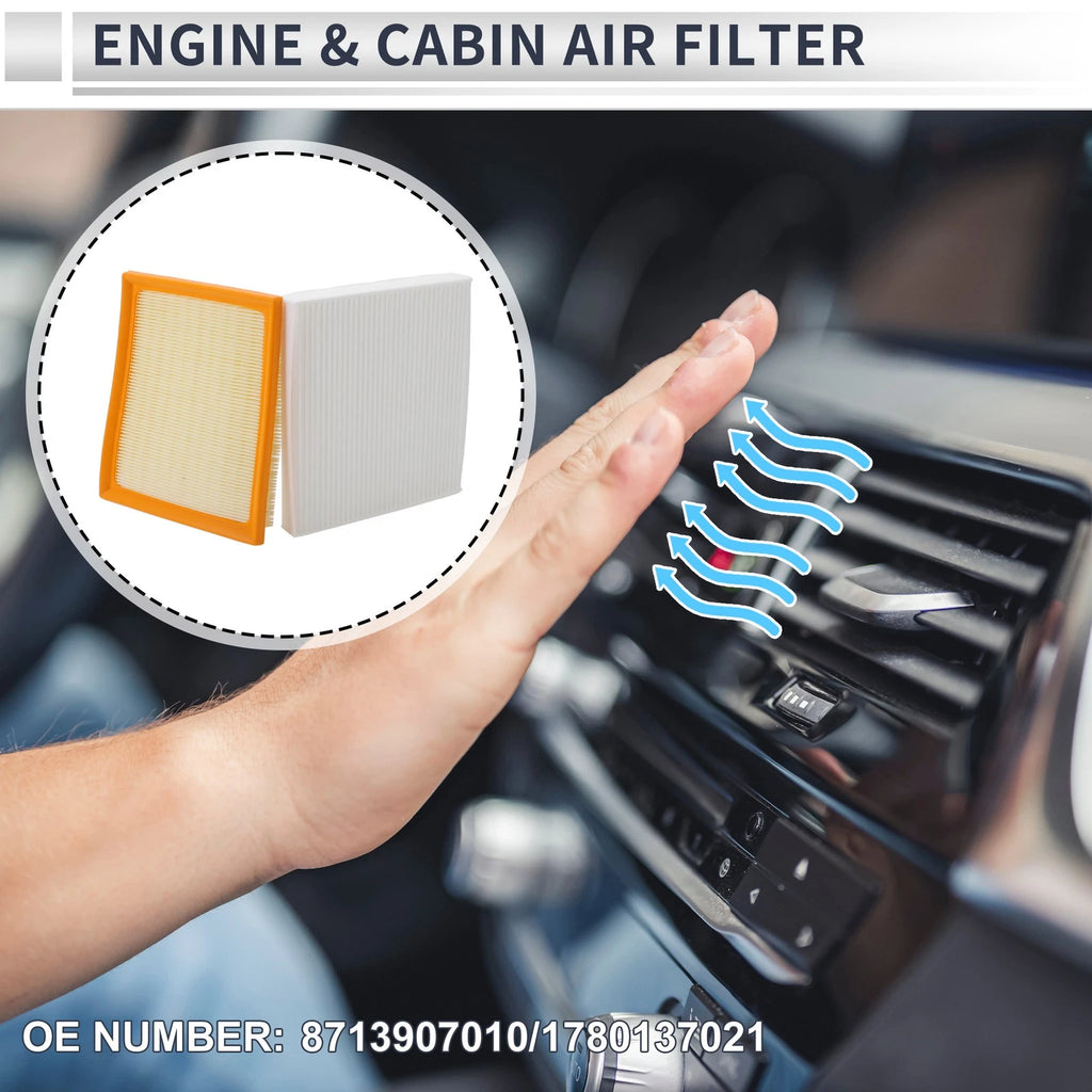 Engine Cabin Air Filter Combo Replacement for Toyota Prius 1.8L (2010–2015)