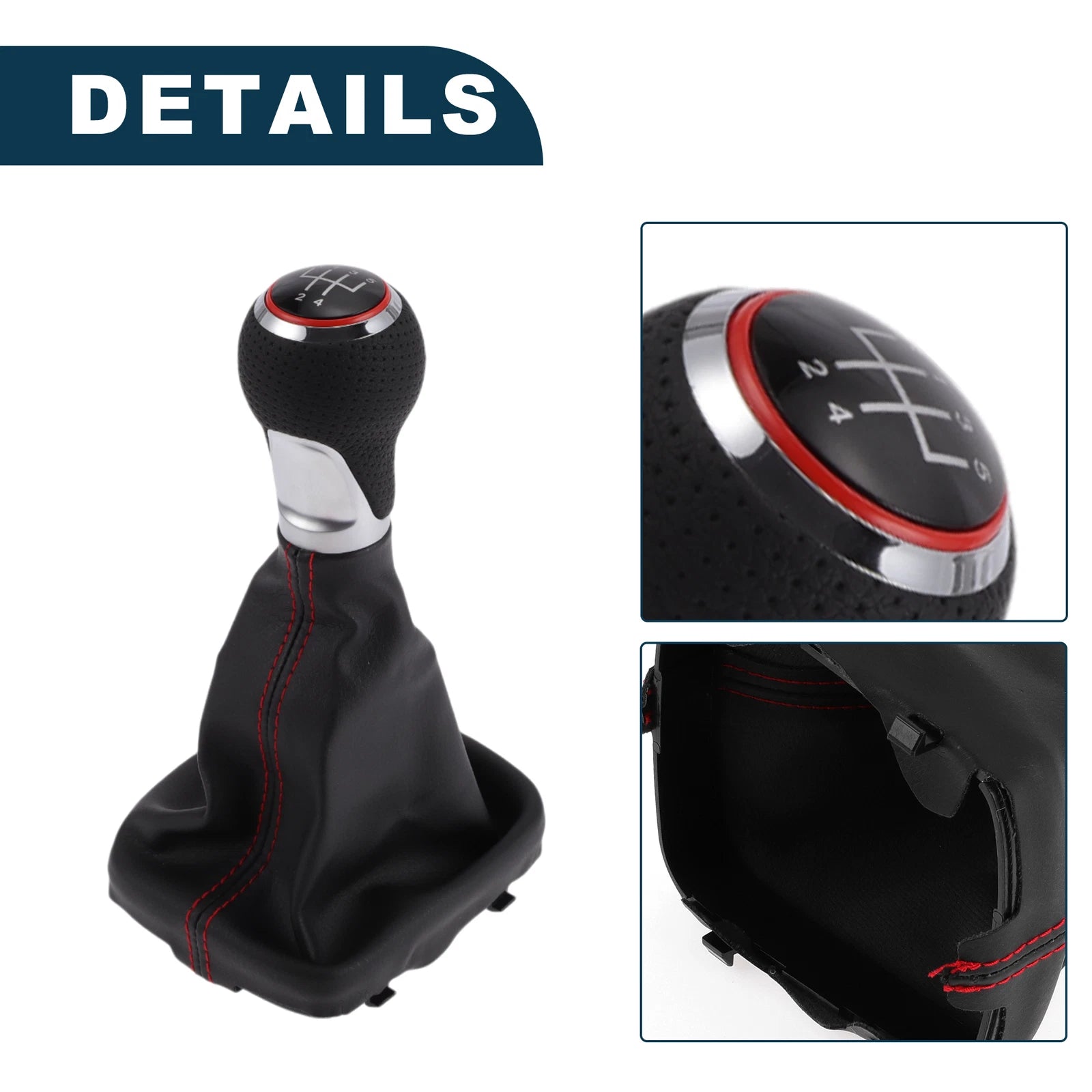 5 Speed Gear Shift Knob with Boot for Audi A3 S3 8P (2003–2013)