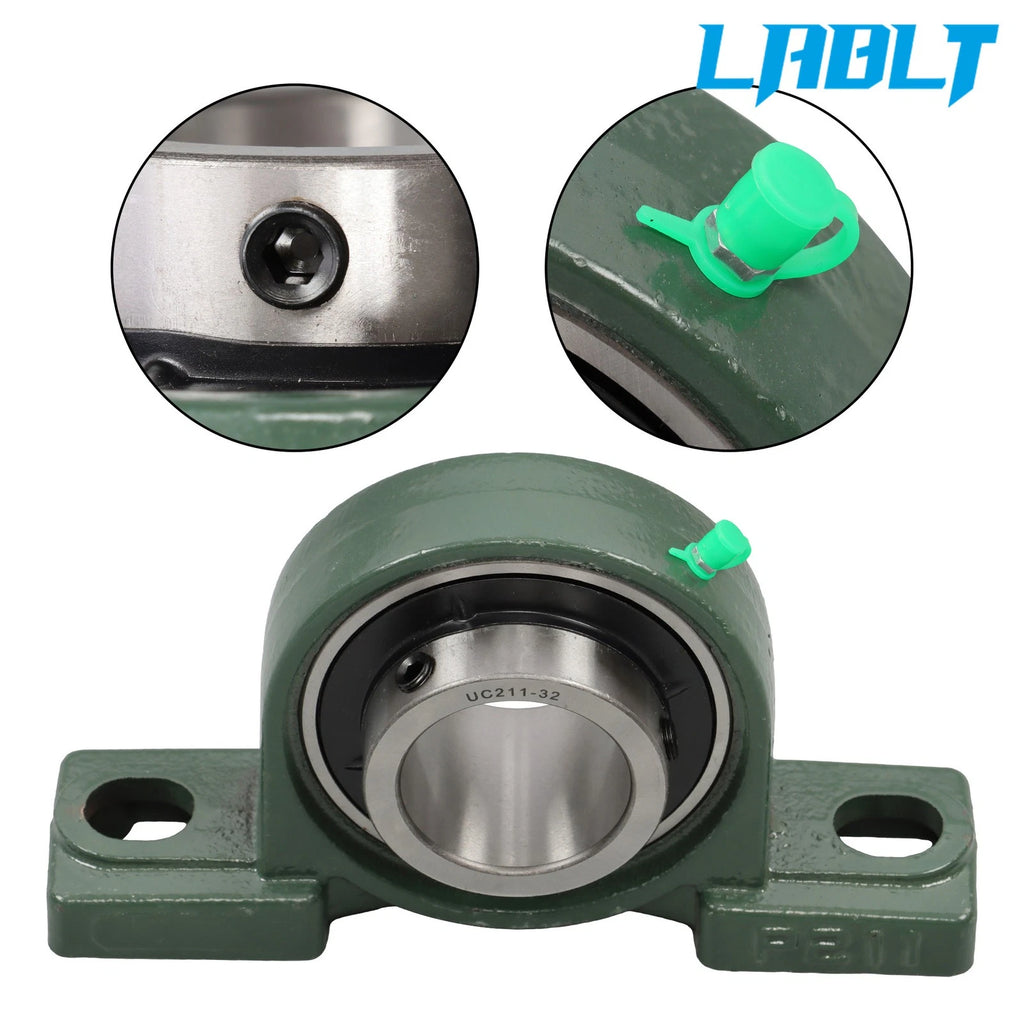 2X Pillow Block Bearing UCP211-32 for 2" Bore 2-Bolt