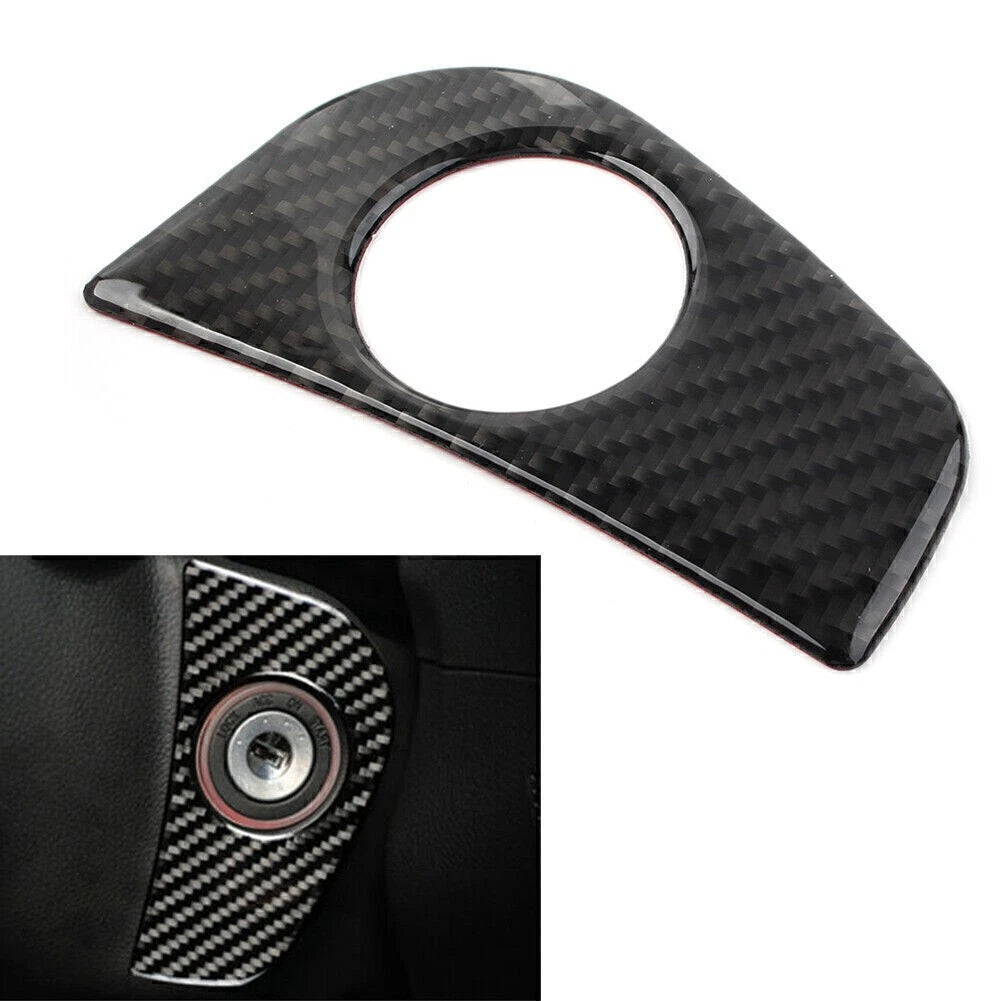 Ignition Switch Start Button Frame Trim for Subaru Forester (2013–2018) Carbon Fiber