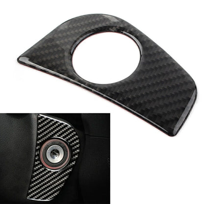 Ignition Switch Start Button Frame Trim for Subaru Forester (2013–2018) Carbon Fiber