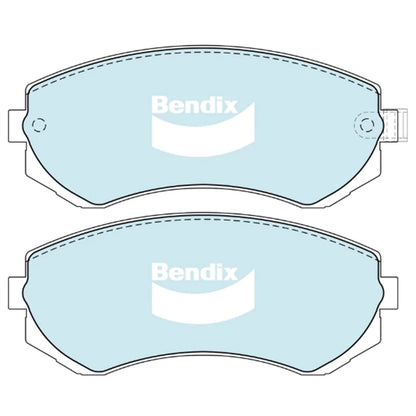 Set of 4 Bendix GCT Front Disc Brake Pads for Nissan Cefiro (1990–1992)