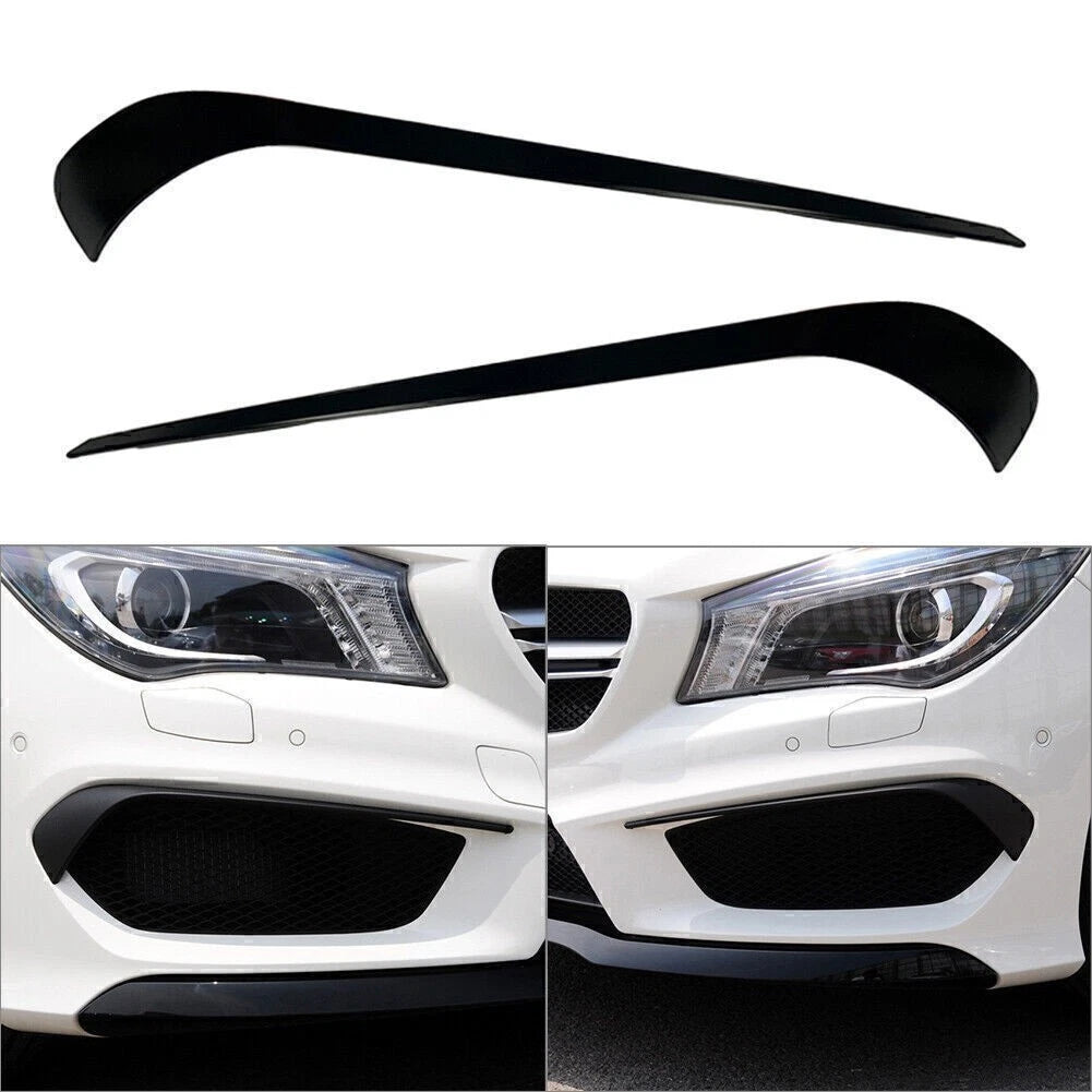 Splitter Flaps Front Canard Spoiler Lip for Mercedes Benz CLA C117 (2013–2015)