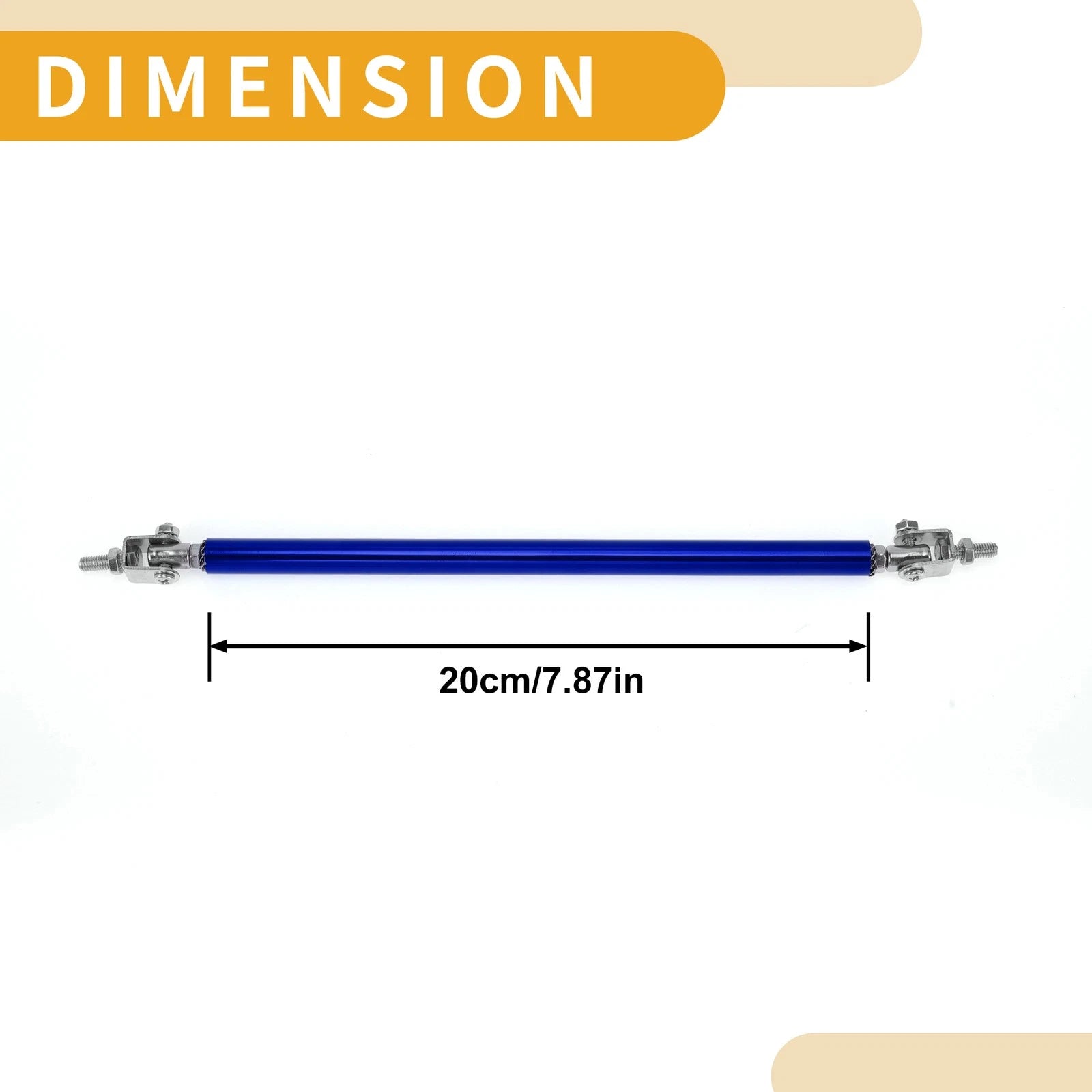 2X Adjustable Front Bumper Lip Splitter Strut Rod for Universal Fit
