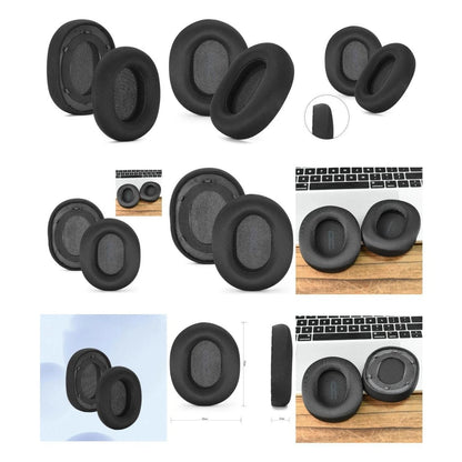 Replacement Ear Cushions for BASEUS D05 Headset (Soft Noly Sponge, Black)