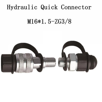 Set of 2 Hydraulic Coupling Quick Connectors ZG3/8 for Automotive Use