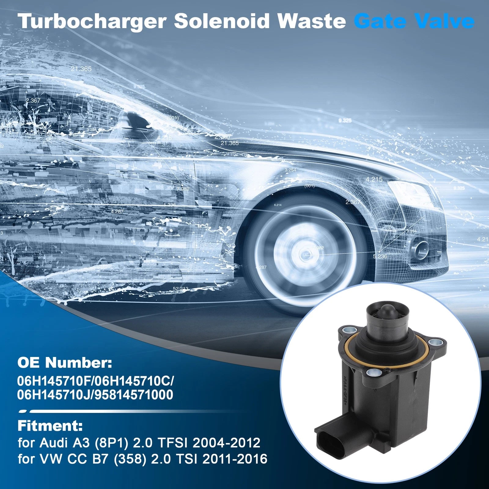 Turbo Pressure Solenoid Valve Replacement for Audi A3 2.0 TFSI (2004–2012)