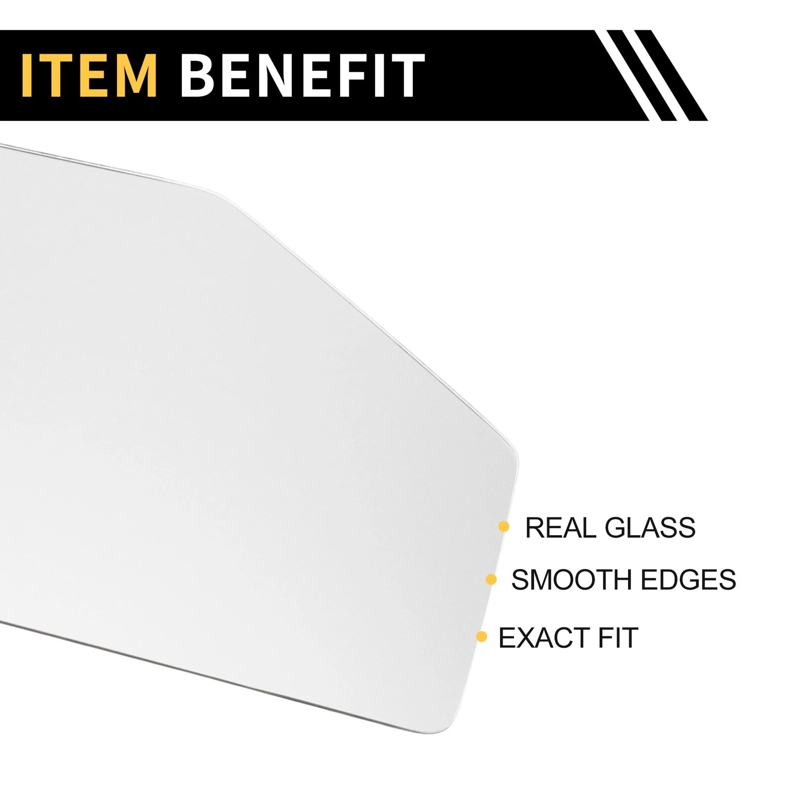 Left Side Mirror Glass Replacement for Ford Explorer (2006–2010)