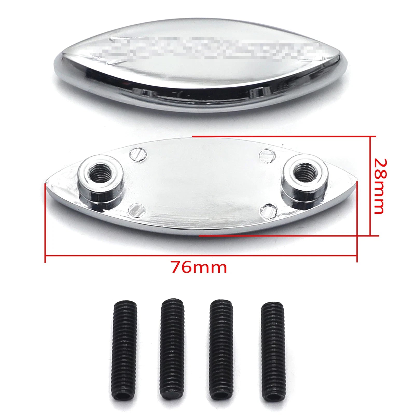 Mirror Base for Kawasaki Ninja ZX12R (2000–2006) Chrome