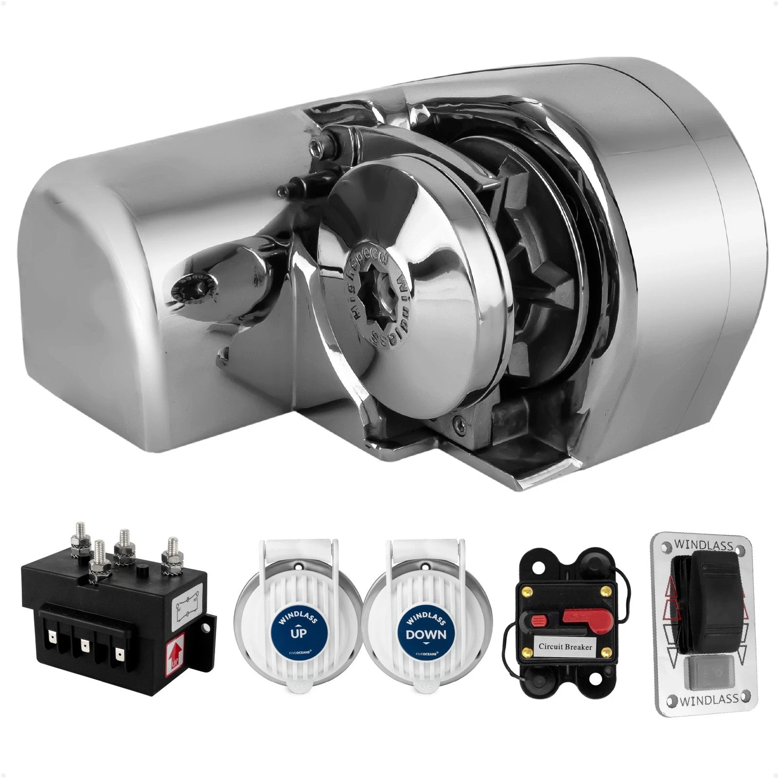 Windlass Kit for Atlantic Boat (900 Watts, 12V DC)