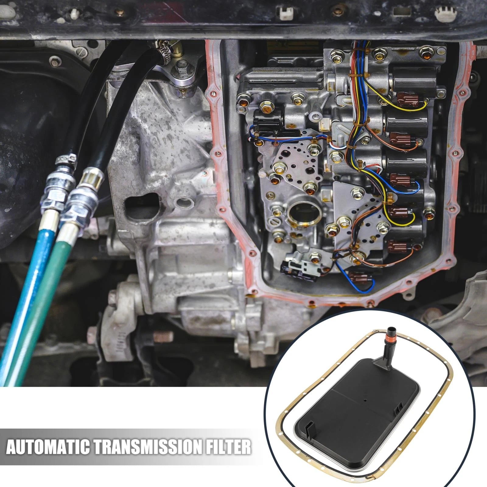 Automatic Transmission Filter Oil Pan Gasket Kit for BMW 5L40E 5L50E (2001–2010)