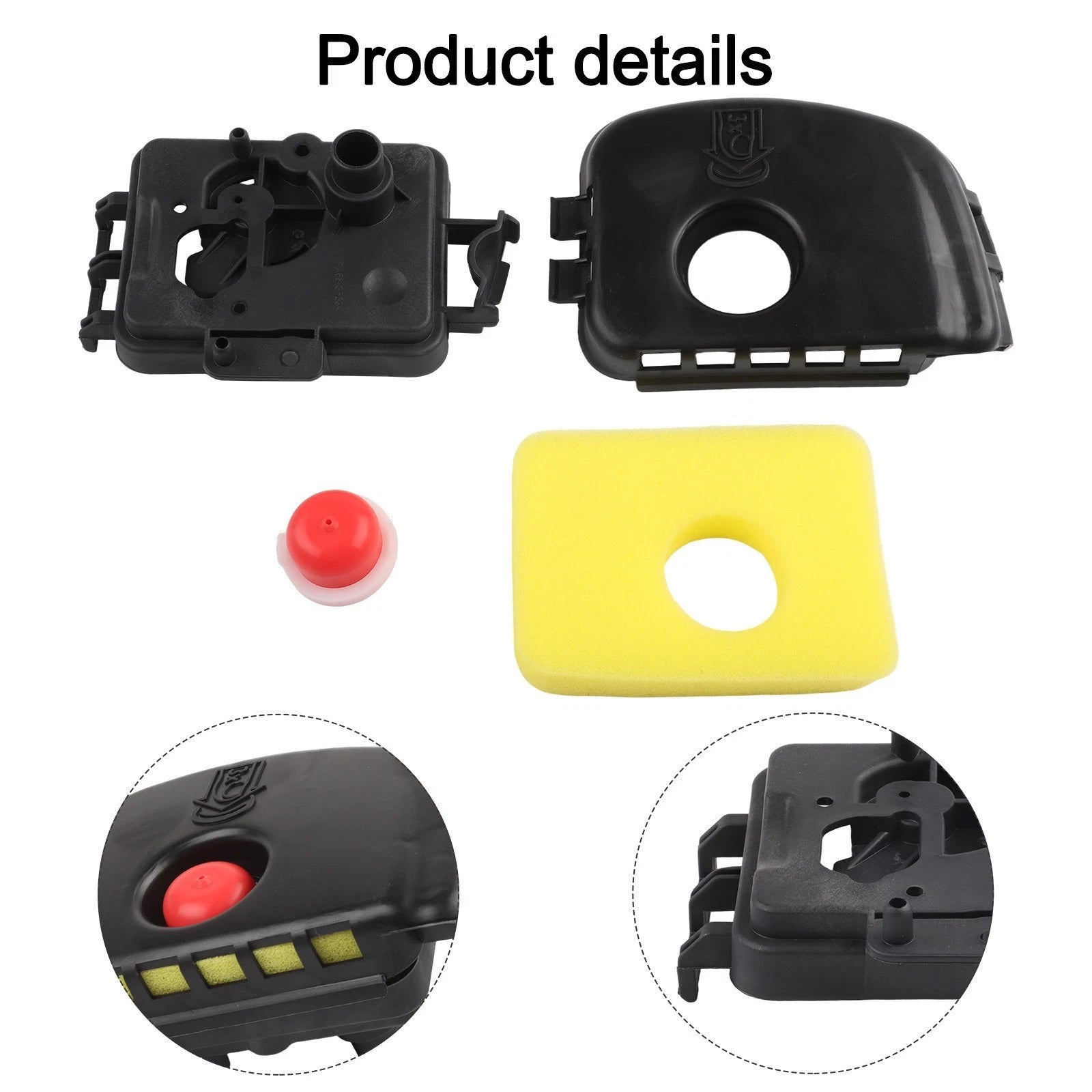 Replacement Air Cleaner Kit for Lawn Mower Engines (Foam)