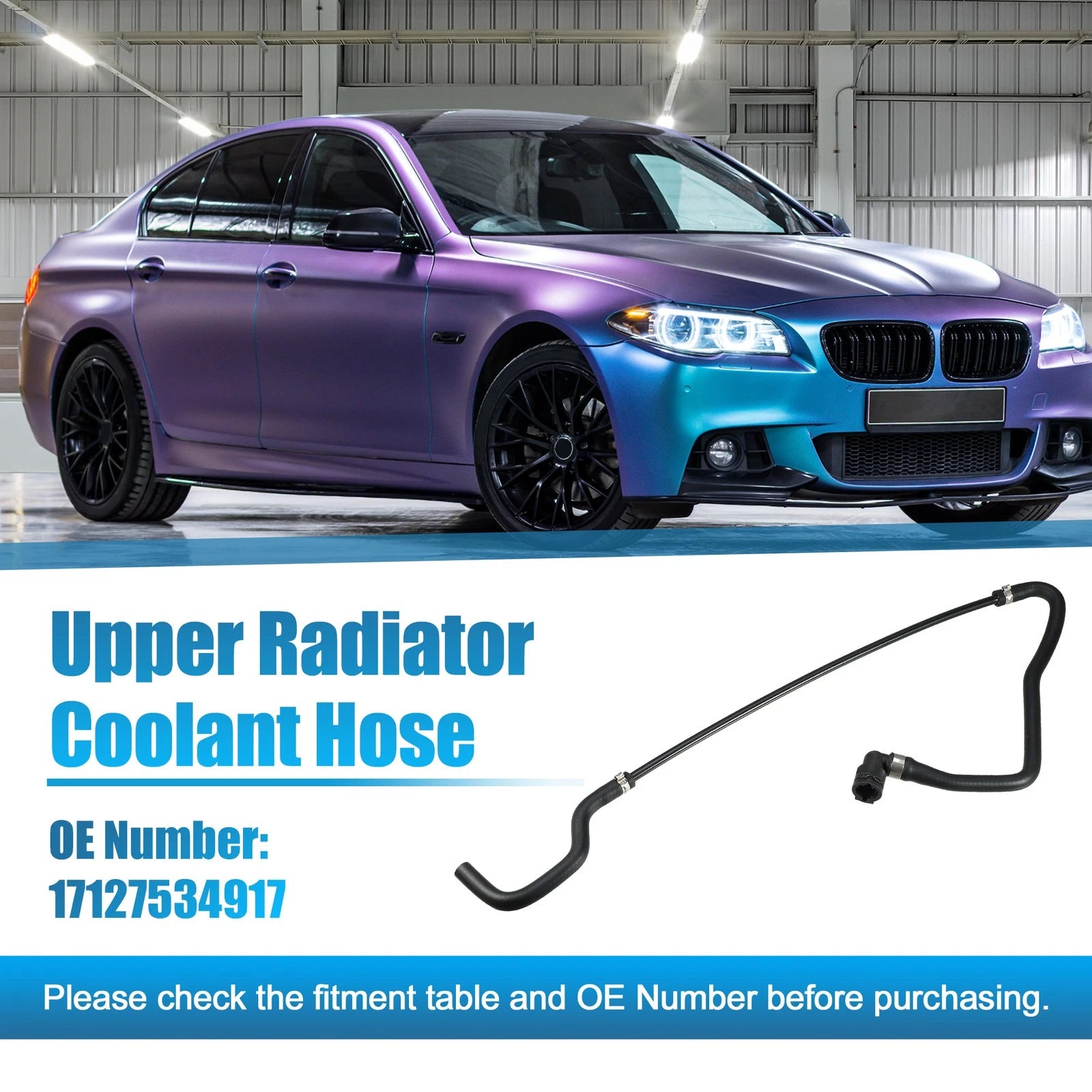 Upper Radiator Coolant Hose for BMW 550i 650i Base 2006–2010