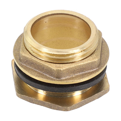 2X Brass Water Tank Connector Fitting 1/2 or 3/4 Thread