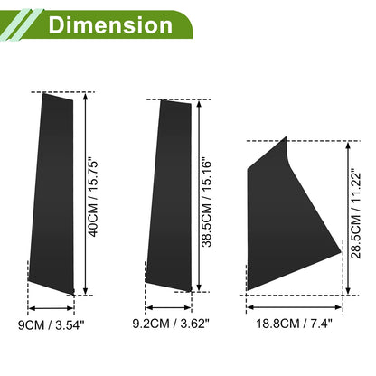 Pillar Window Trim Kit for Chevy Malibu (2016–2021) Black