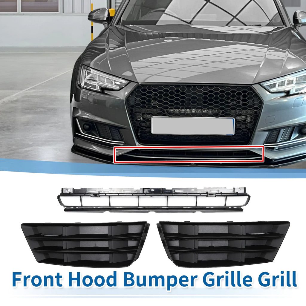 Front Lower Bumper Grille Grill Replacement for Audi A4 B9 (2016–2018)