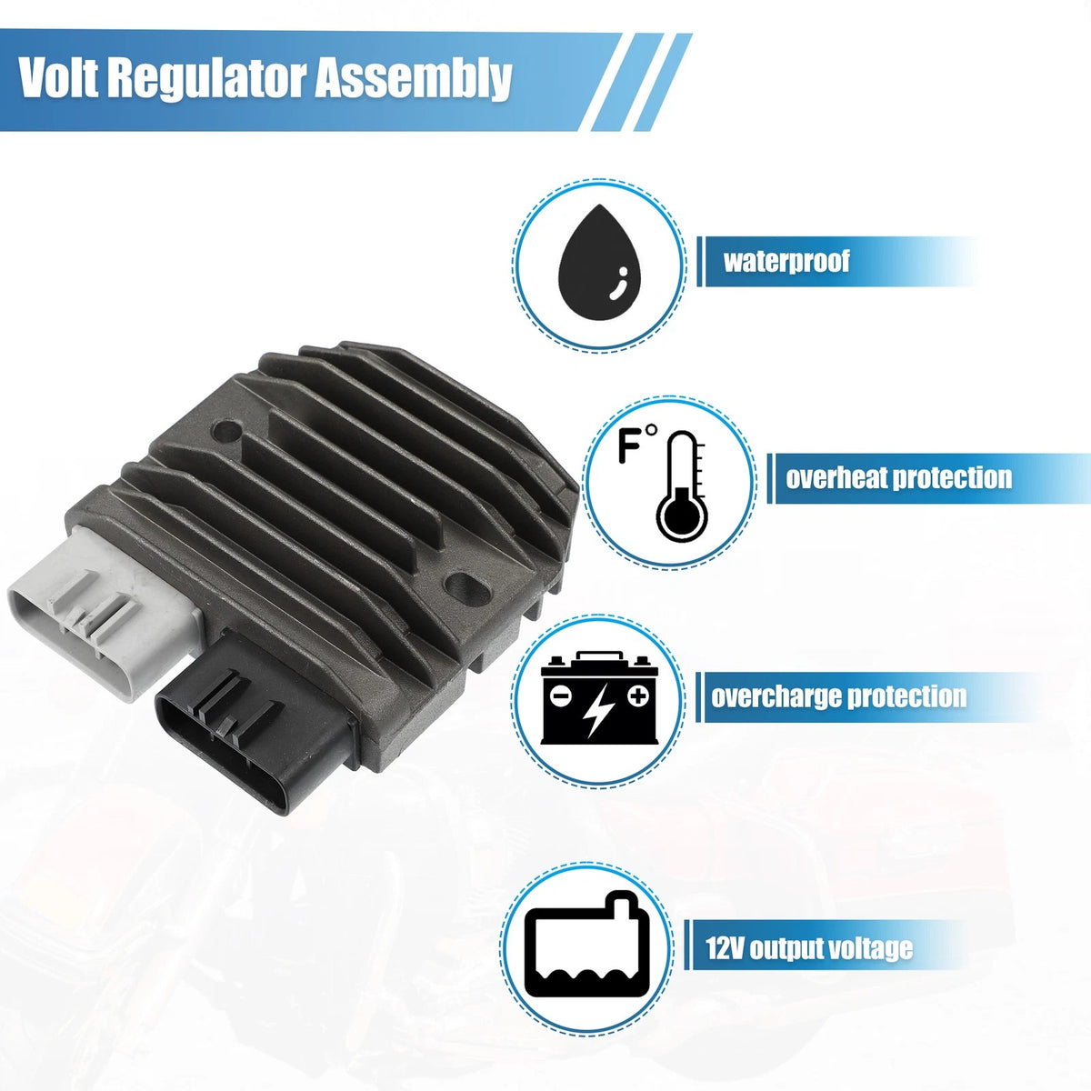 Voltage Regulator Rectifier 1D7-81960-00-0 for Yamaha Grizzly 700 (2008–2015)