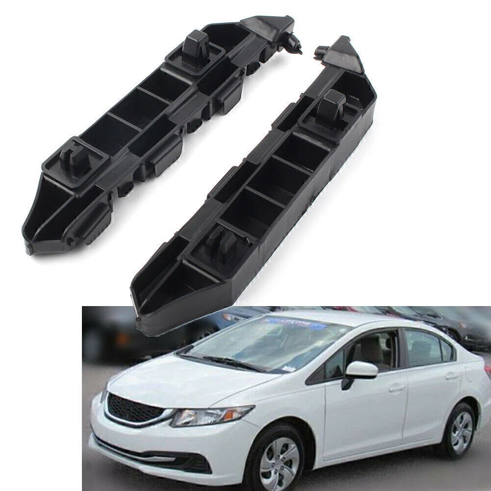 Pair Bracket Bumper for Honda Civic Sedan (2012–2015) Front Beam Mount Support
