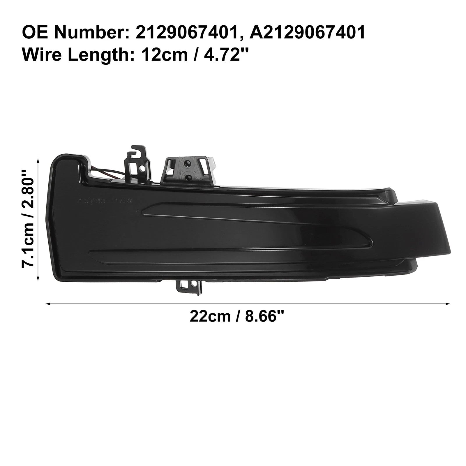 LED Wing Mirror Indicator Turn Signal Light Pair for Mercedes A Class (2013–2018)