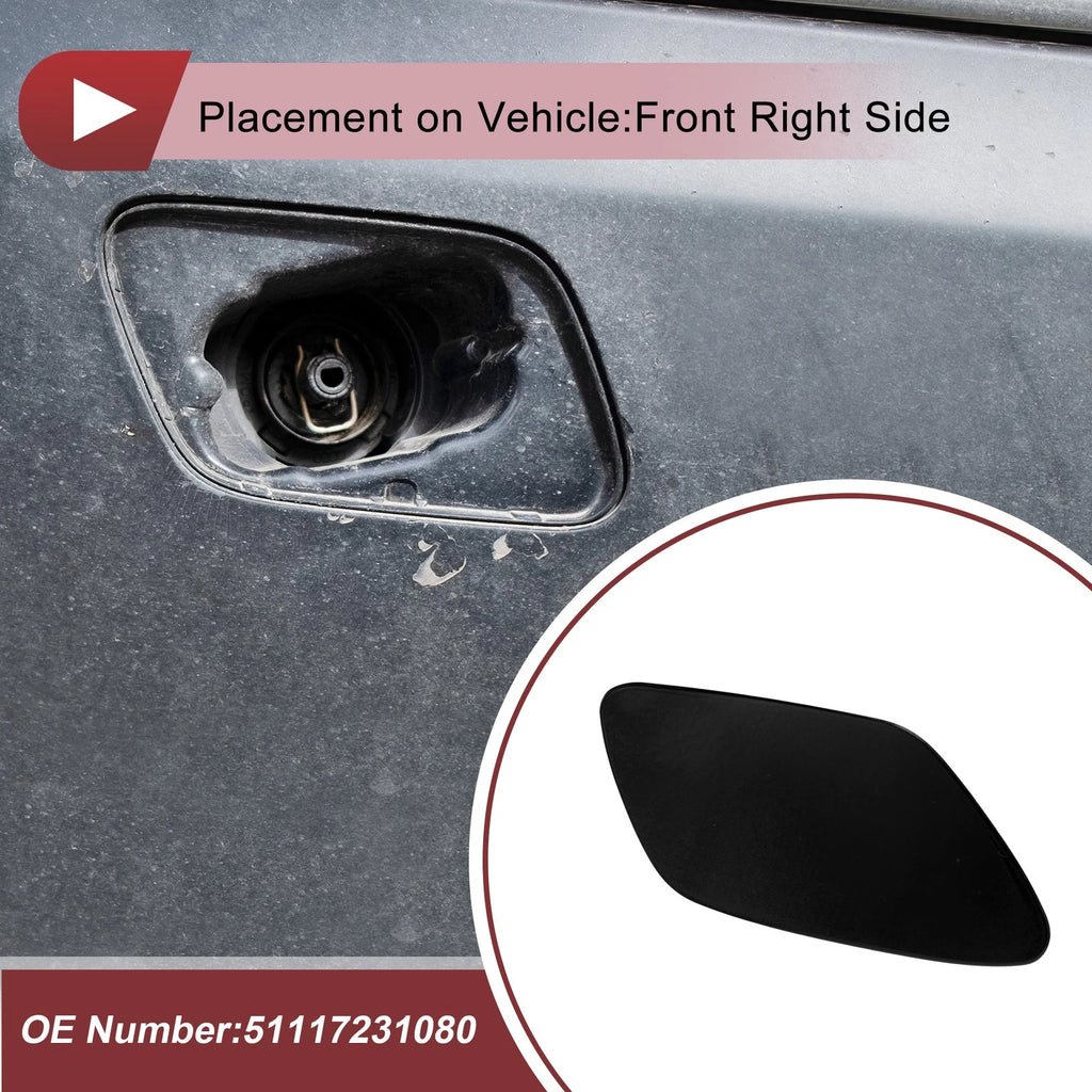 Headlight Washer Nozzle Cover Cap Replacement for BMW Z4 (2009–2016)