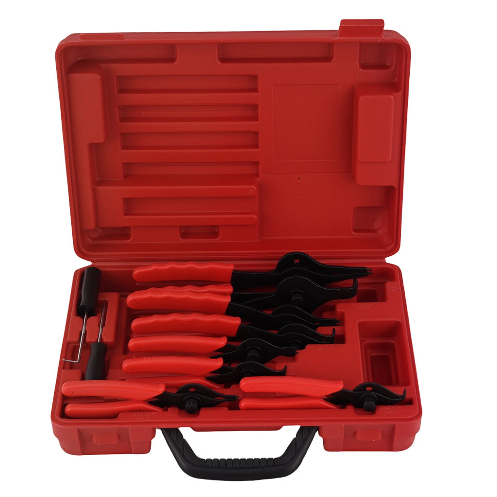 10pc Universal Snap Ring Pliers Set for Auto Lawn Mower (1-2.3mm)