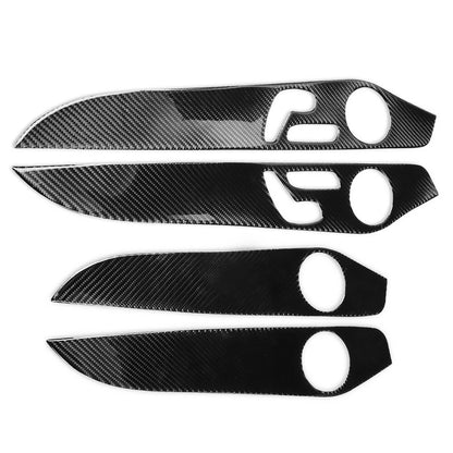 Interior Door Panel Cover Trim for Benz C W205 (2014–2021) GLC X253 (2016–2021) Black
