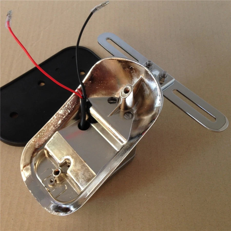 Chrome Metal Brake Tail Light for Harley Motorcycle
