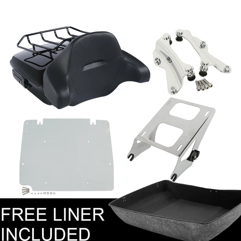 Chopped Trunk Rack Mount Docking Plate for Harley Touring Road Glide (2014–Present)