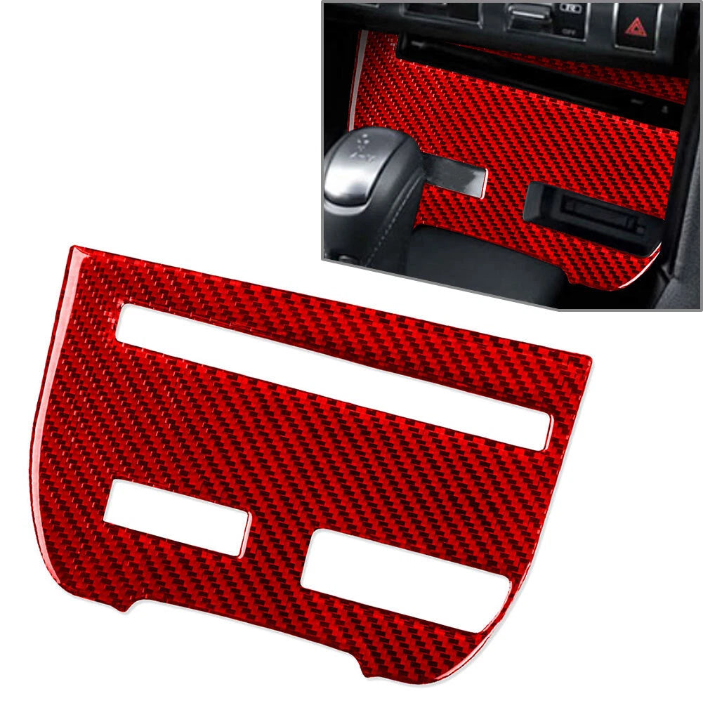 Central Console CD Panel Cover Trim for Nissan GTR R35 (2008–2016) Red