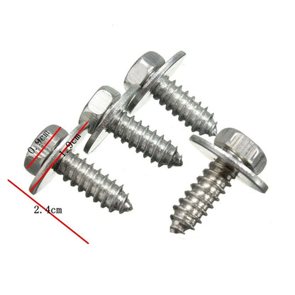 40x Engine Cover Clips for Universal Vehicles (Metal Screw Bolt Fasteners)