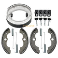 Front Rear Brake Shoes Kit w/Pins for Honda Fourtrax 300 TRX300FW (1988–2000)