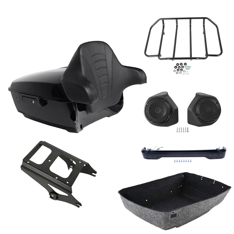 Trunk Rack Speakers for Harley Touring Road Glide (2009–2013)